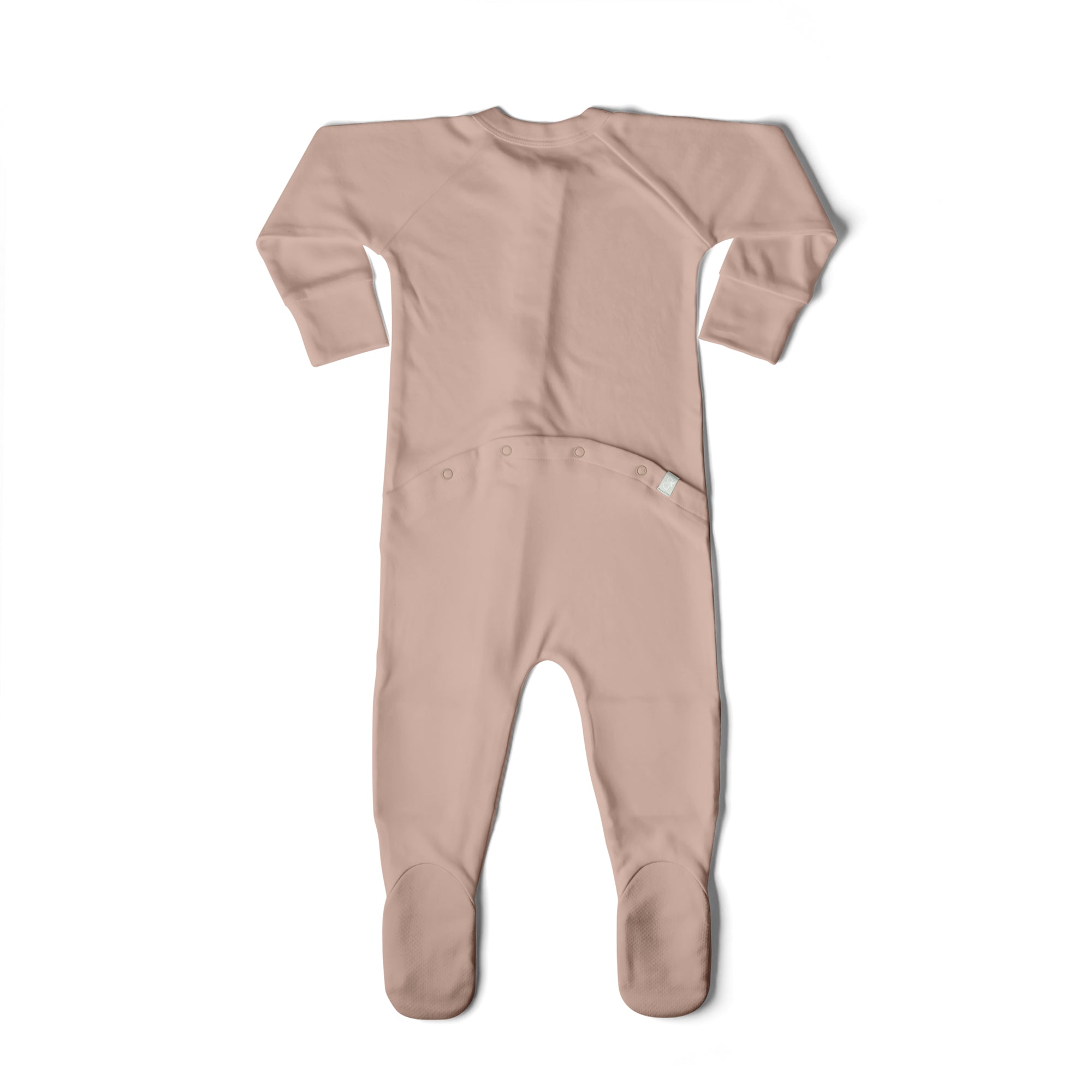 Goumi Kids ROSE Grow With You Baby Footie – bamboo viscose organic cotton blend, 0–6M – lifestyle
