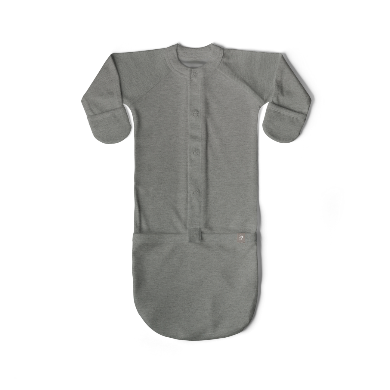 Goumi Kids BOULDER Convertible Sleeper Baby Gown – patented, bamboo viscose organic cotton blend