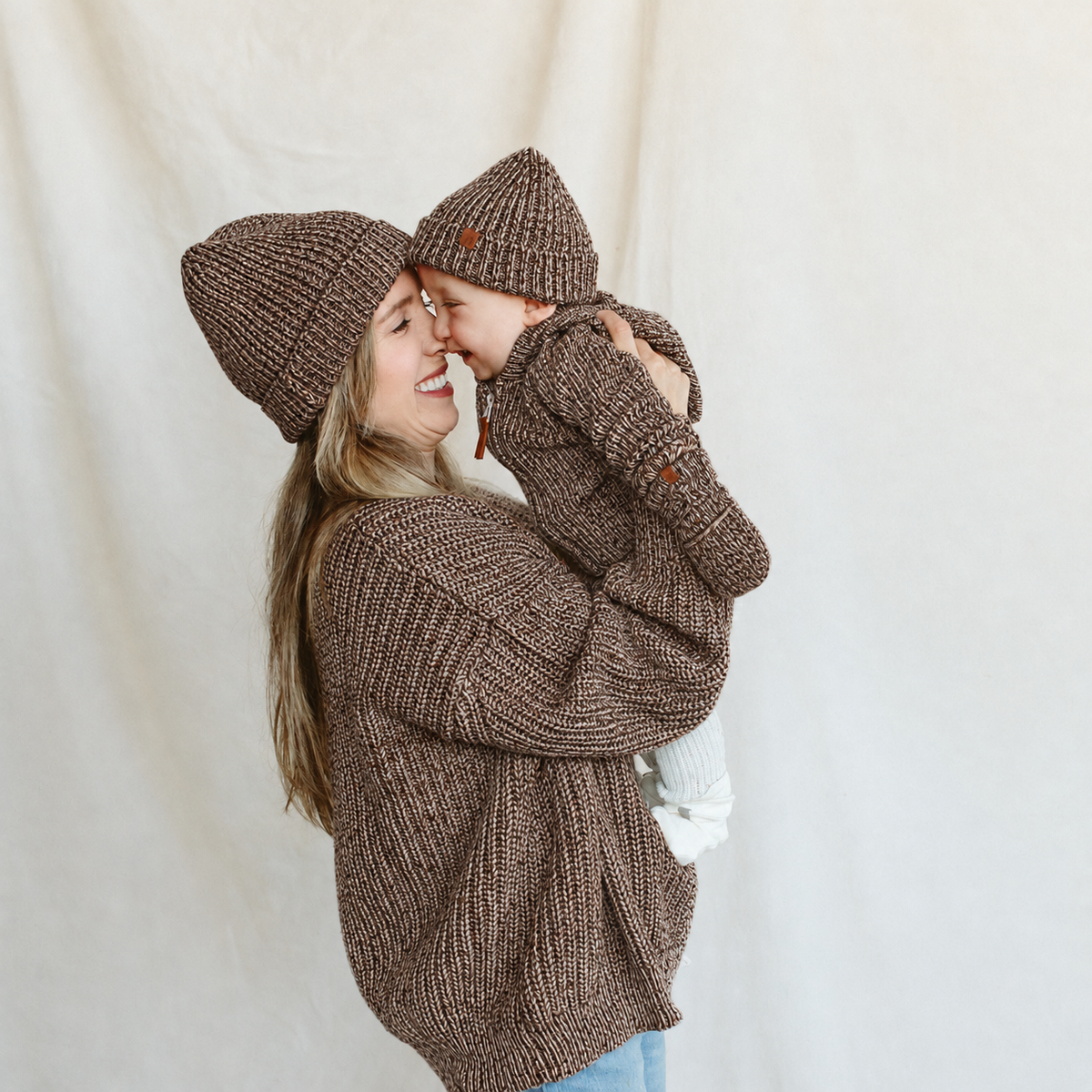 WOMENS CHUNKY KNIT SWEATER | BARK