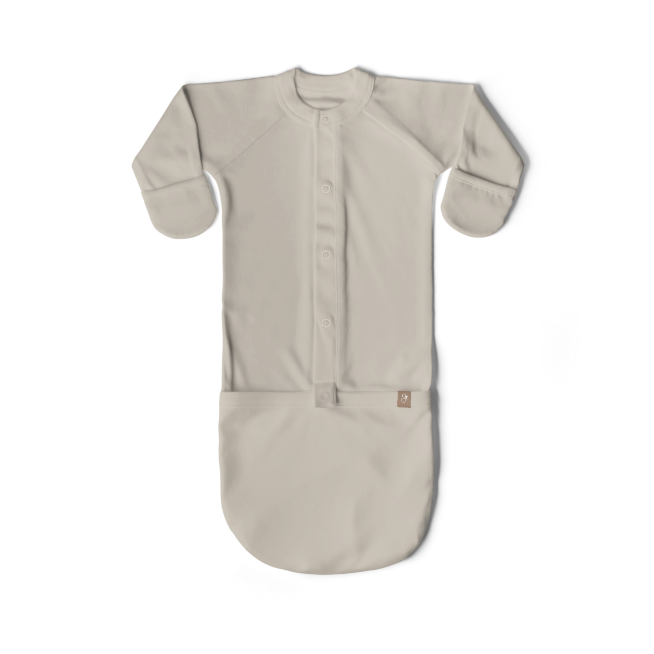 Goumi Kids BIRCH Convertible Sleeper Baby Gown – patented, bamboo viscose organic cotton blend