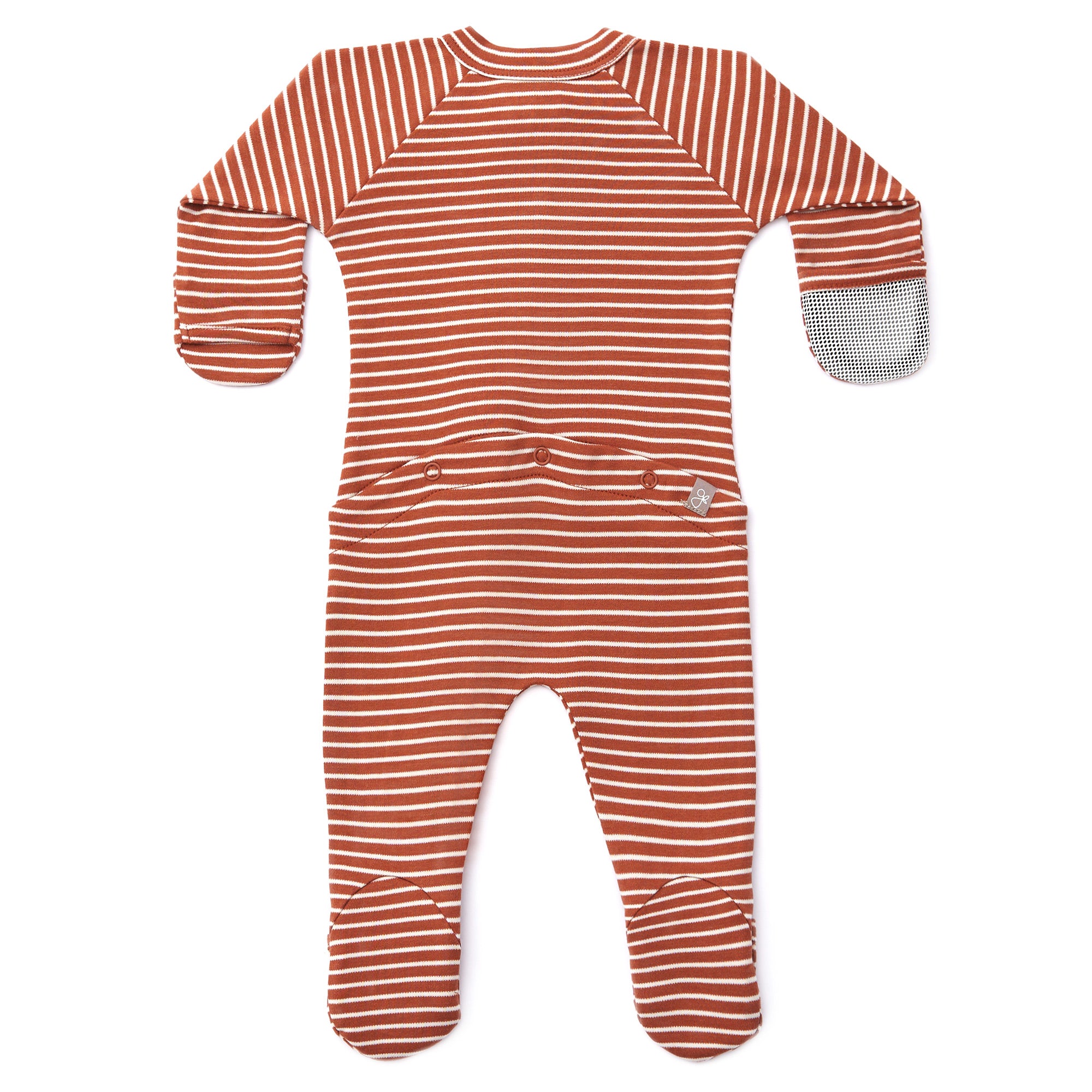 GROW WITH YOU FOOTIE | CLAY STRIPE