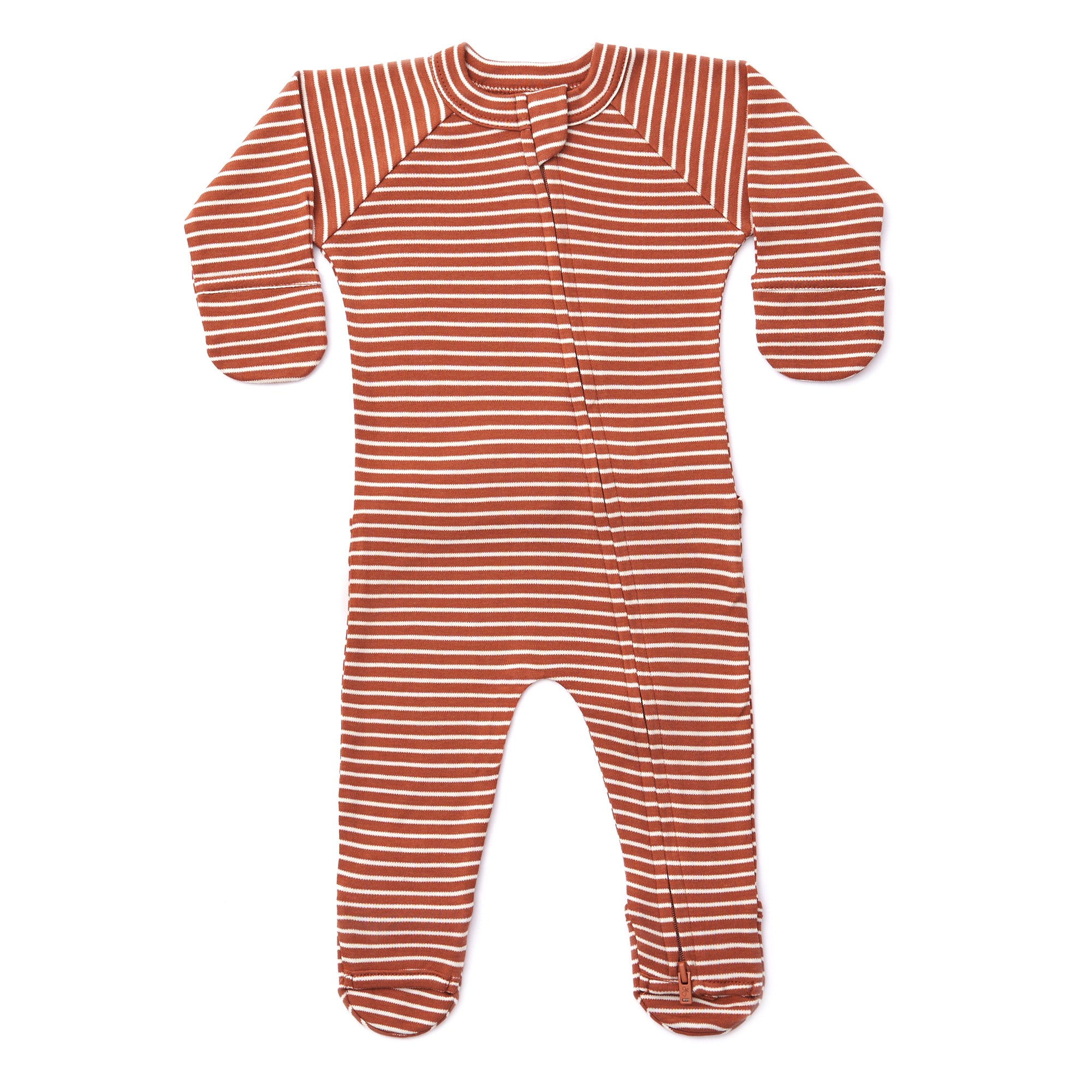 GROW WITH YOU FOOTIE | CLAY STRIPE