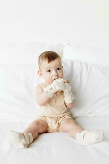 STAY ON 2-PACK MITTS | DUNE STRIPE + CLAY STRIPE