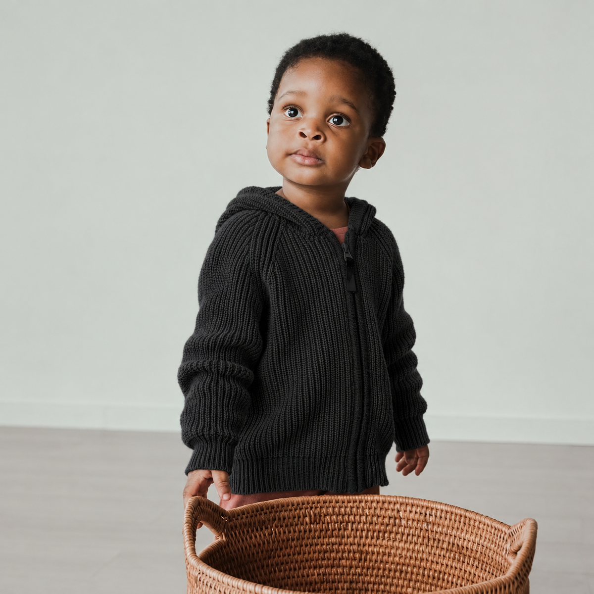 KNIT HOODIE | SHADOW