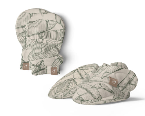 Goumi Kids CANOPY Stay-On Mitts & Boots Gift Set – organic cotton newborn essentials
