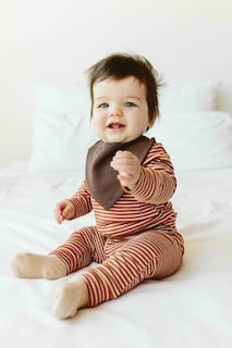 GROW WITH YOU FOOTIE | CLAY STRIPE