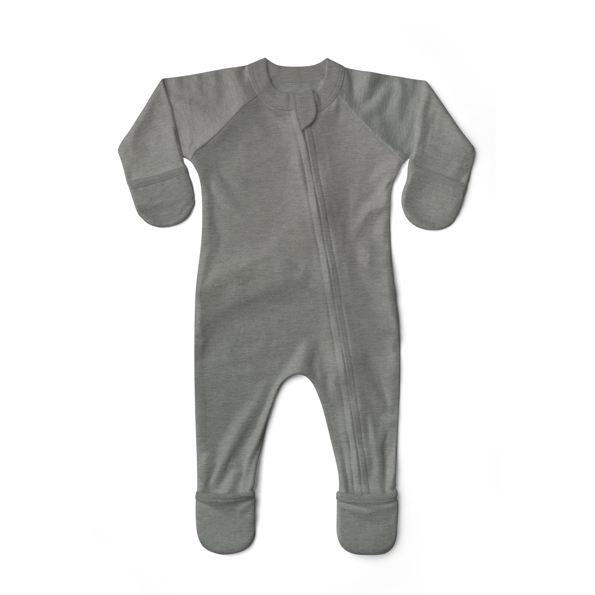 Goumi Kids BOULDER Grow With You Baby Footie – bamboo viscose organic cotton blend, 0–6M