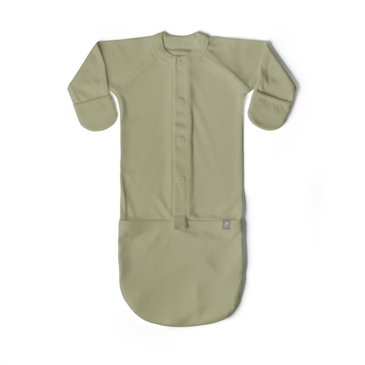 Goumi Kids ARTICHOKE Convertible Sleeper Baby Gown – patented, bamboo viscose organic cotton blend