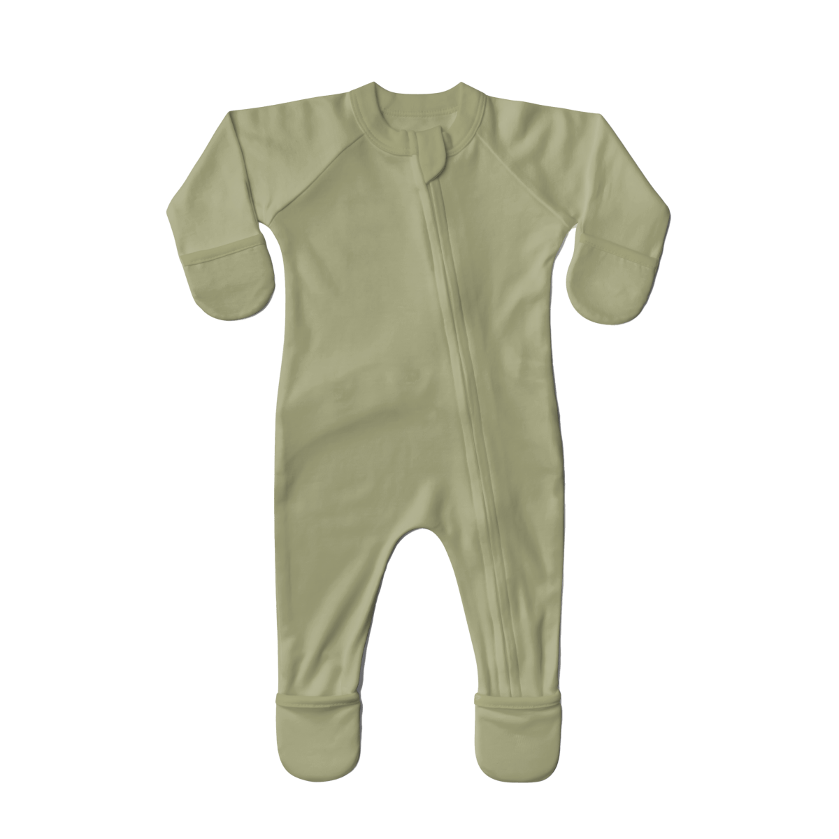 Goumi Kids ARTICHOKE Grow With You Baby Footie Snug Fit – bamboo viscose organic cotton blend
