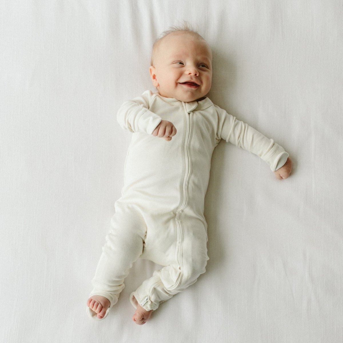 Goumi Kids CLOUD Grow With You Baby Footie Snug Fit – bamboo viscose organic cotton blend – detail