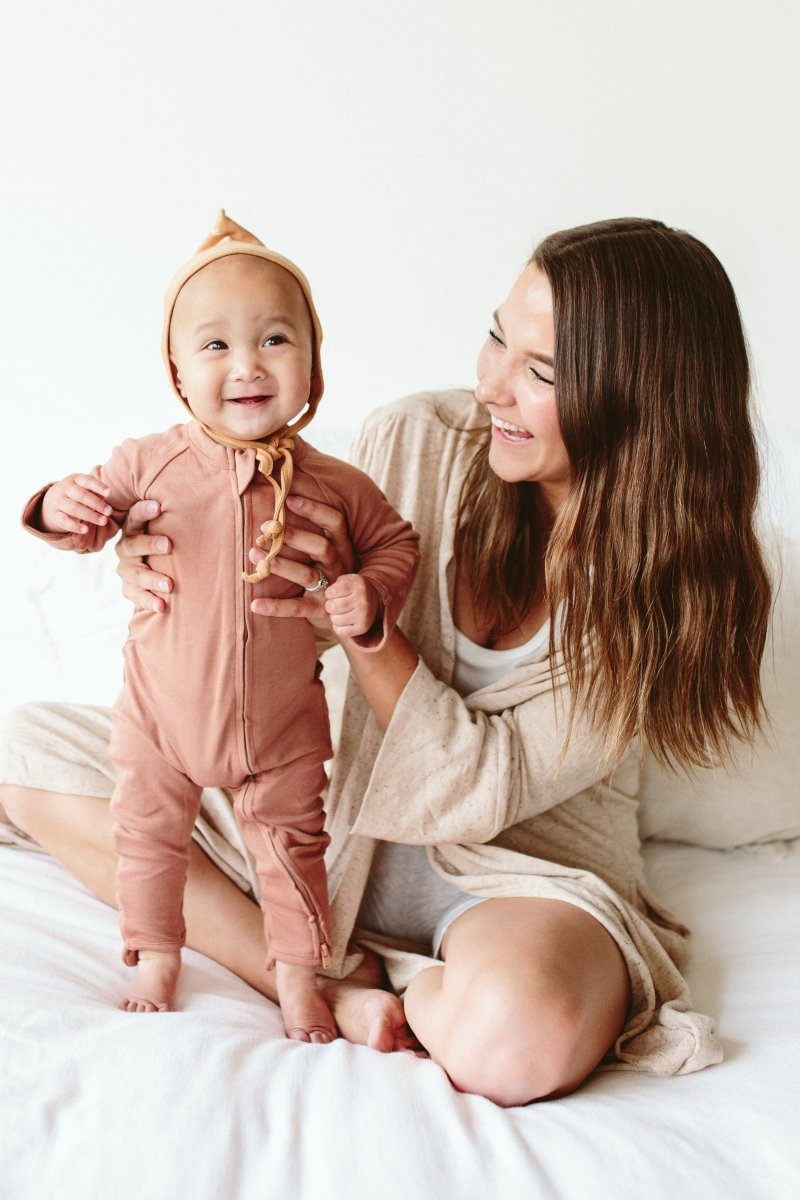 Goumi Kids HIGH PRAIRIE Grow With You Baby Footie – bamboo viscose organic cotton blend, 0–6M – detail