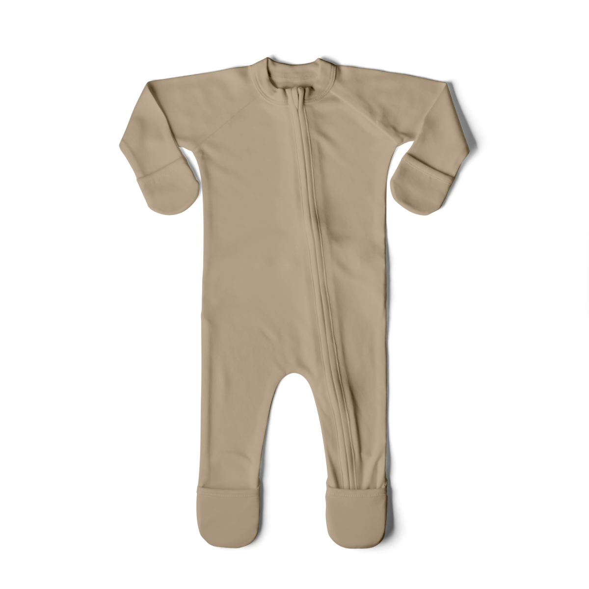Goumi Kids SANDSTONE Grow With You Baby Footie Snug Fit – bamboo viscose organic cotton blend