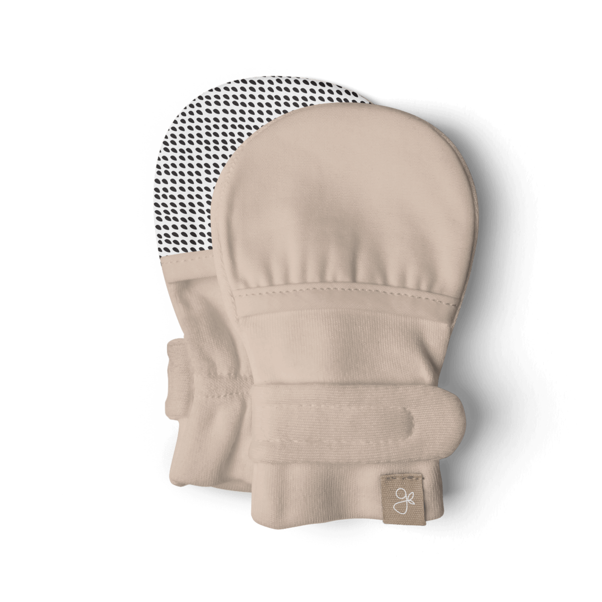 Goumi Kids SANDSTONE Stay-On Mitts & Boots Gift Set – organic cotton newborn essentials – detail