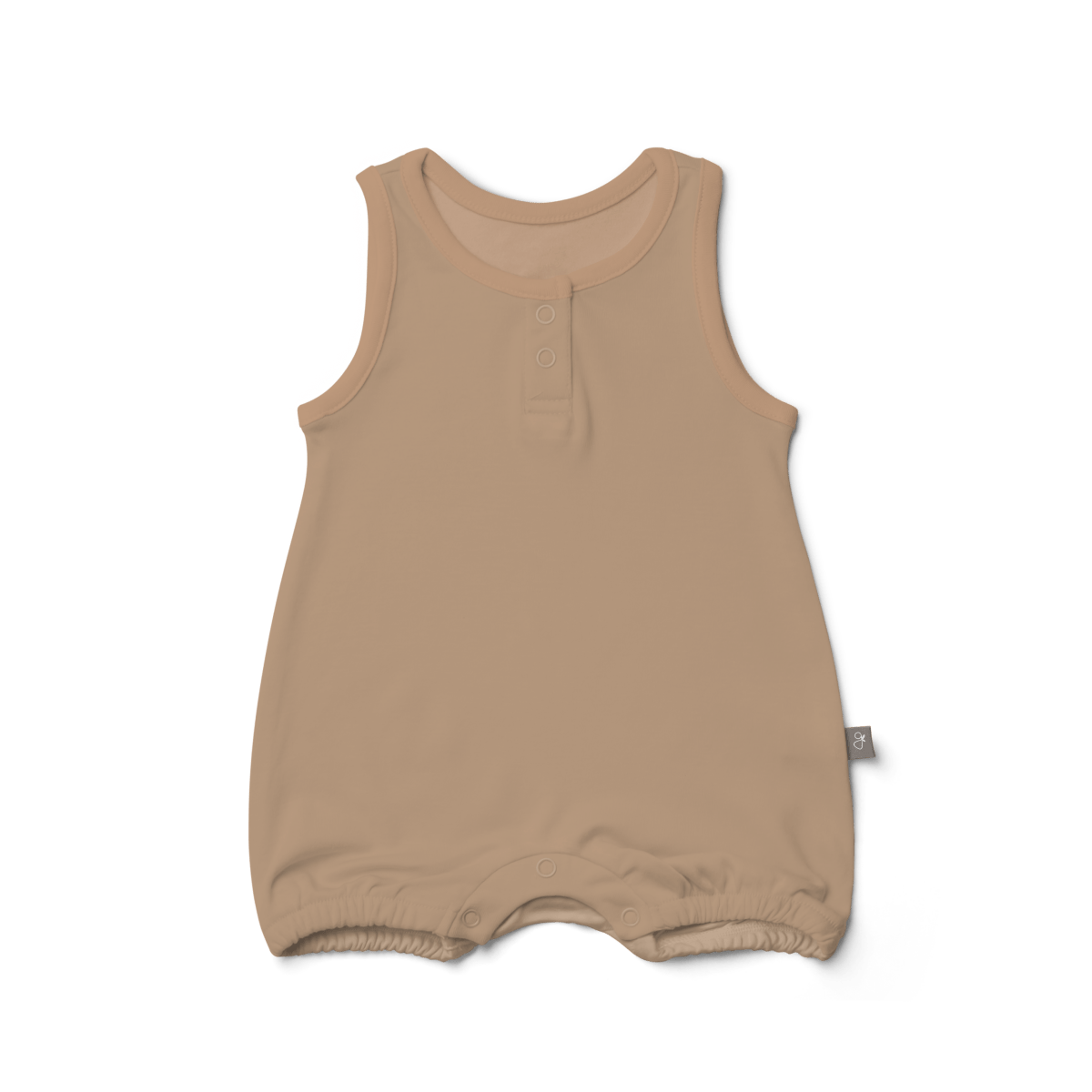 Goumi Kids SANDSTONE Quick Change Baby Romper – bamboo organic cotton snap romper