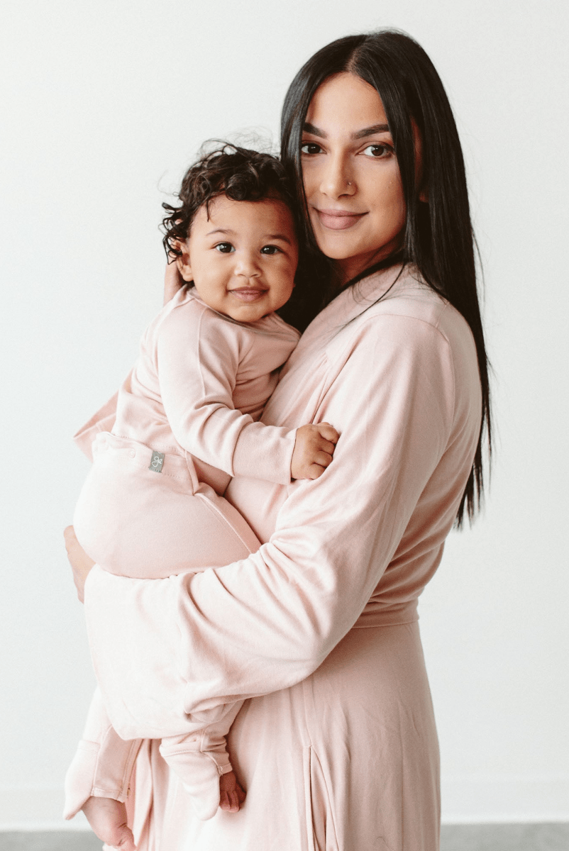 Goumi Kids ROSE Women's Robe – soft bamboo organic cotton robe