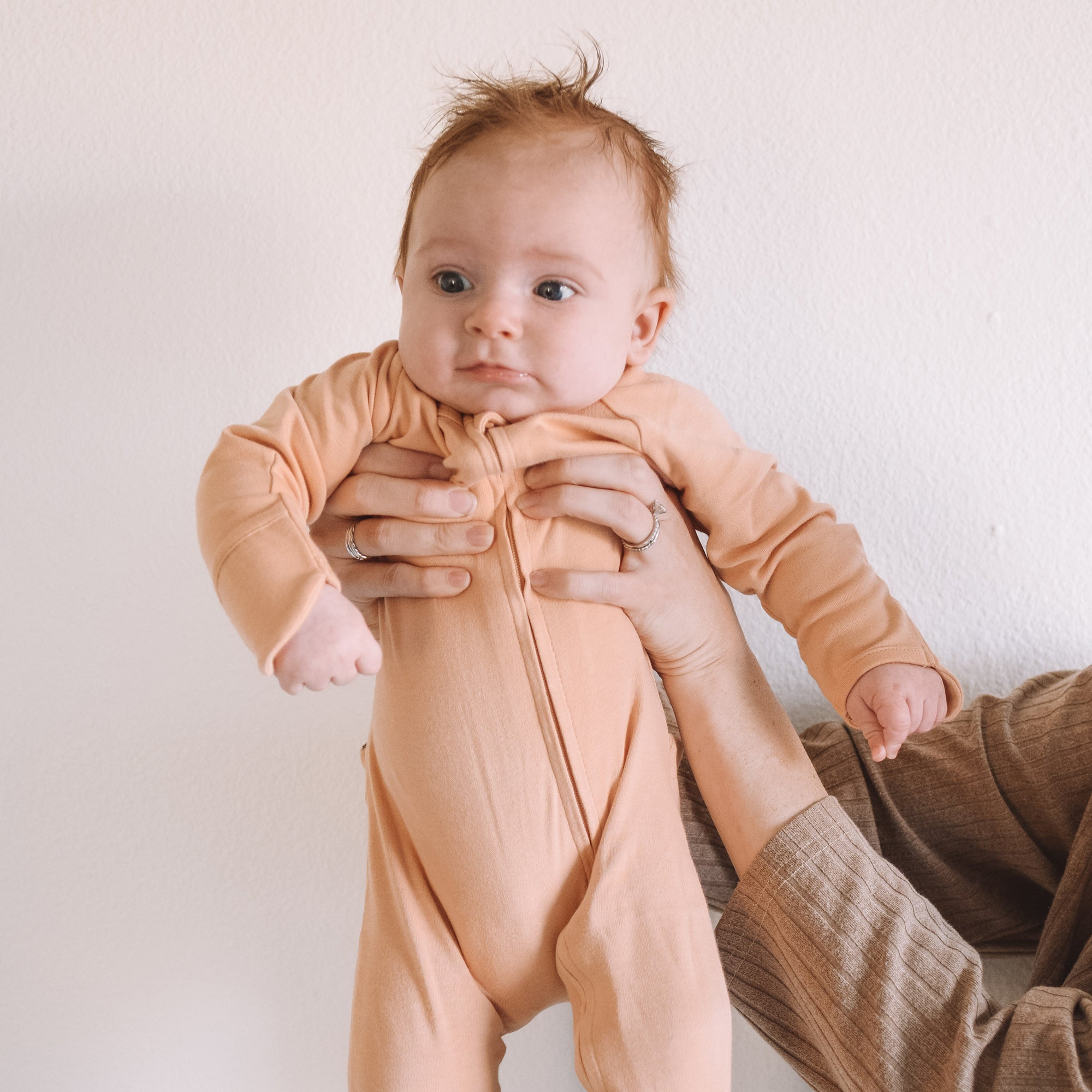 Goumi Kids POPPY Grow With You Baby Footie – bamboo viscose organic cotton blend, 0–6M – detail
