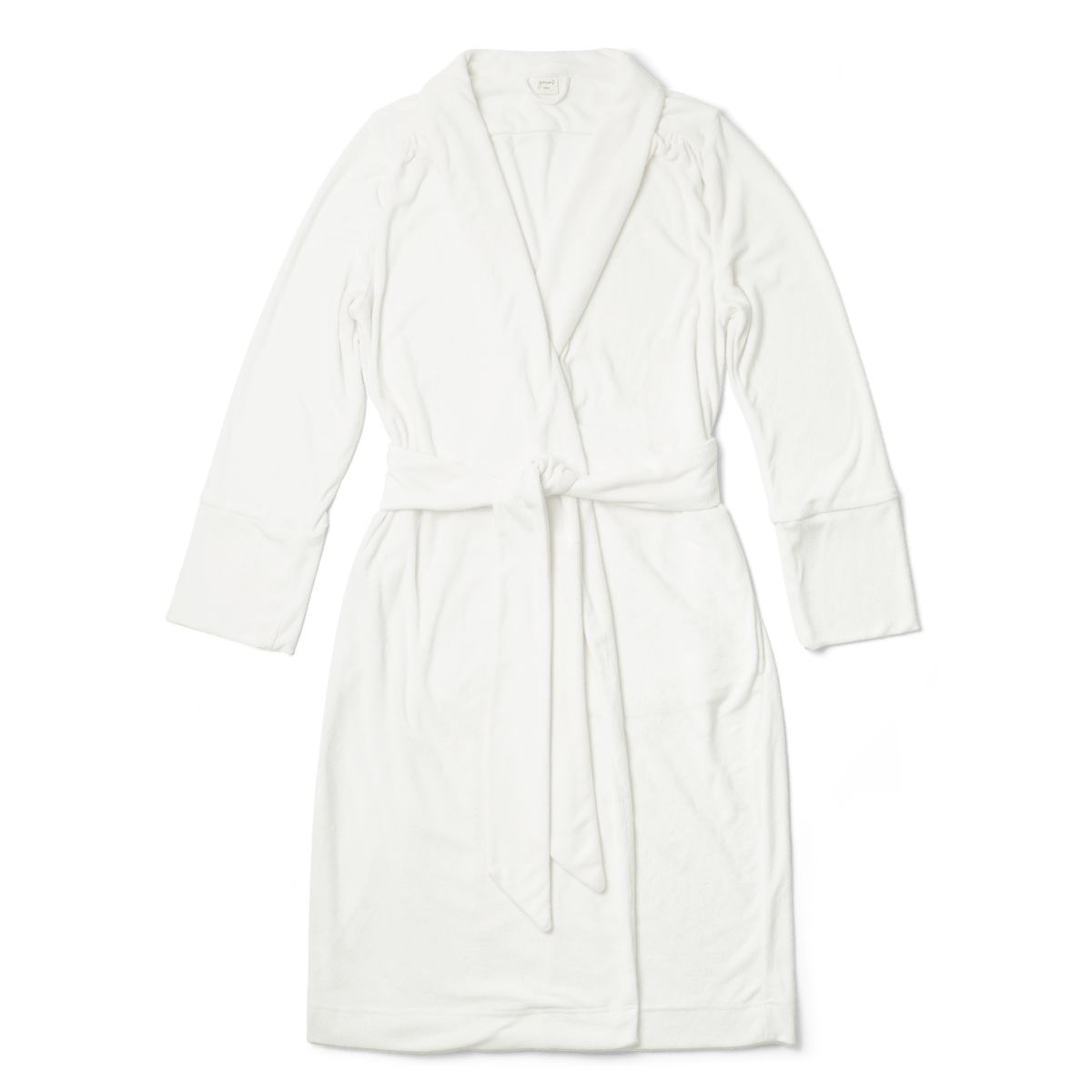 Goumi Kids CLOUD TERRY Women's Robe – soft bamboo organic cotton robe – detail view