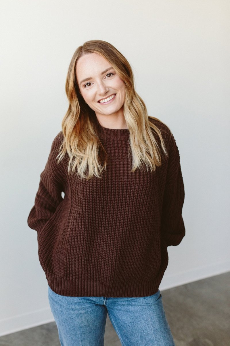 WOMENS CHUNKY KNIT SWEATER | HIDE - goumikids
