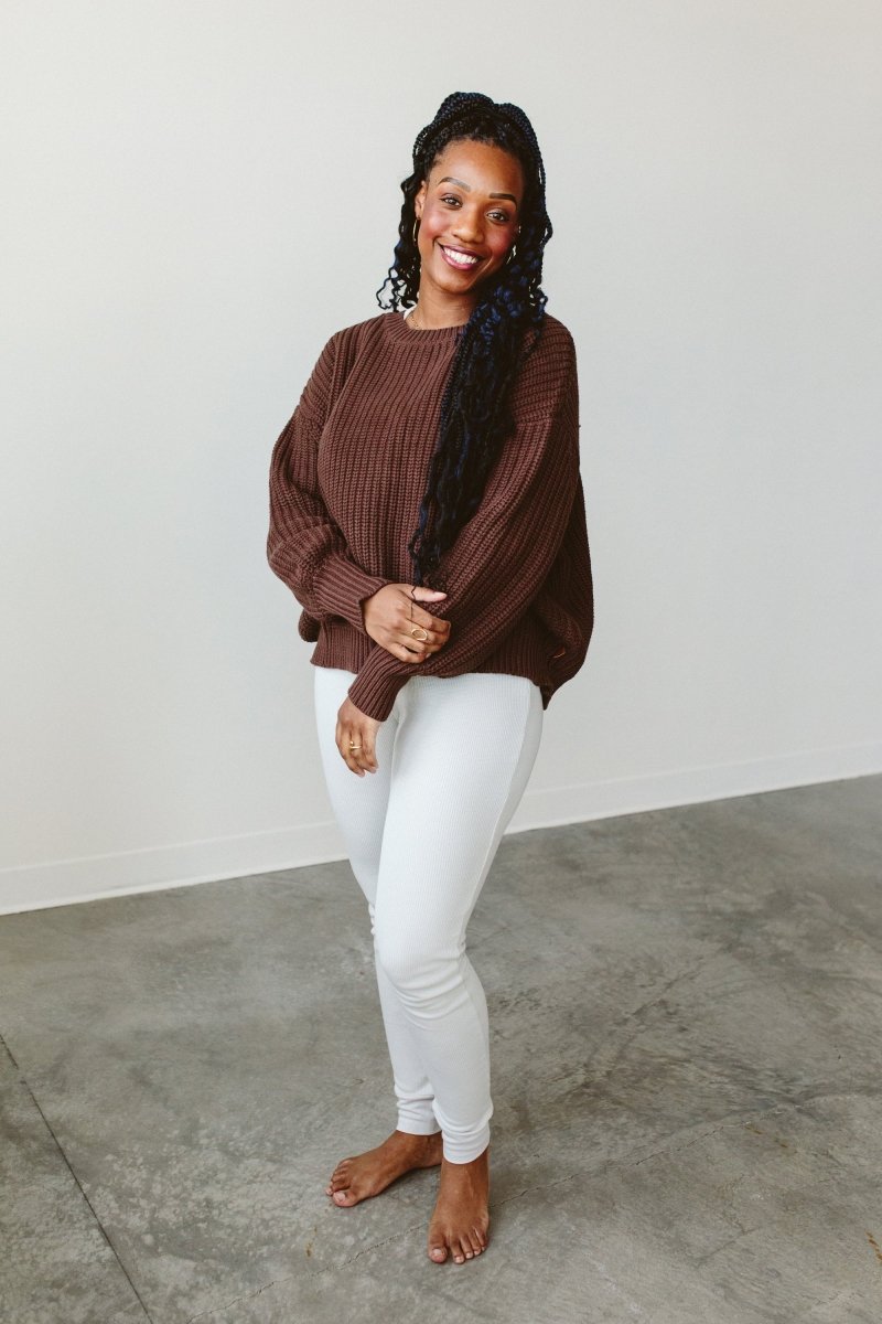 WOMENS CHUNKY KNIT SWEATER | HIDE - goumikids