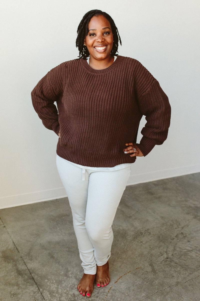 WOMENS CHUNKY KNIT SWEATER | HIDE - goumikids
