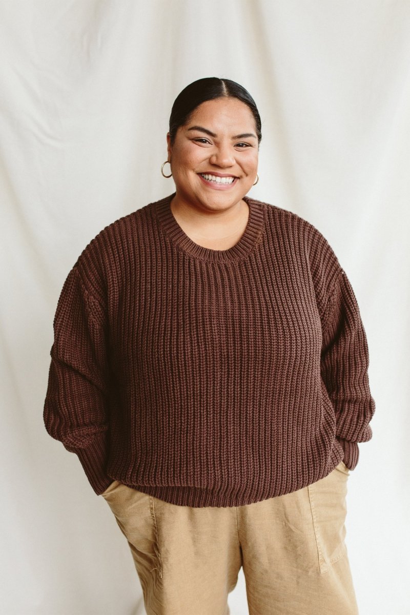 WOMENS CHUNKY KNIT SWEATER | HIDE - goumikids