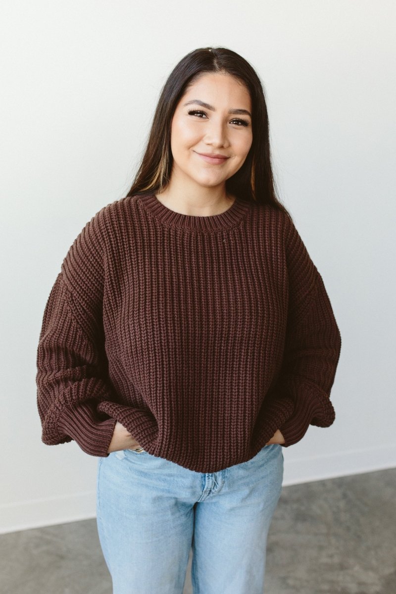WOMENS CHUNKY KNIT SWEATER | HIDE - goumikids