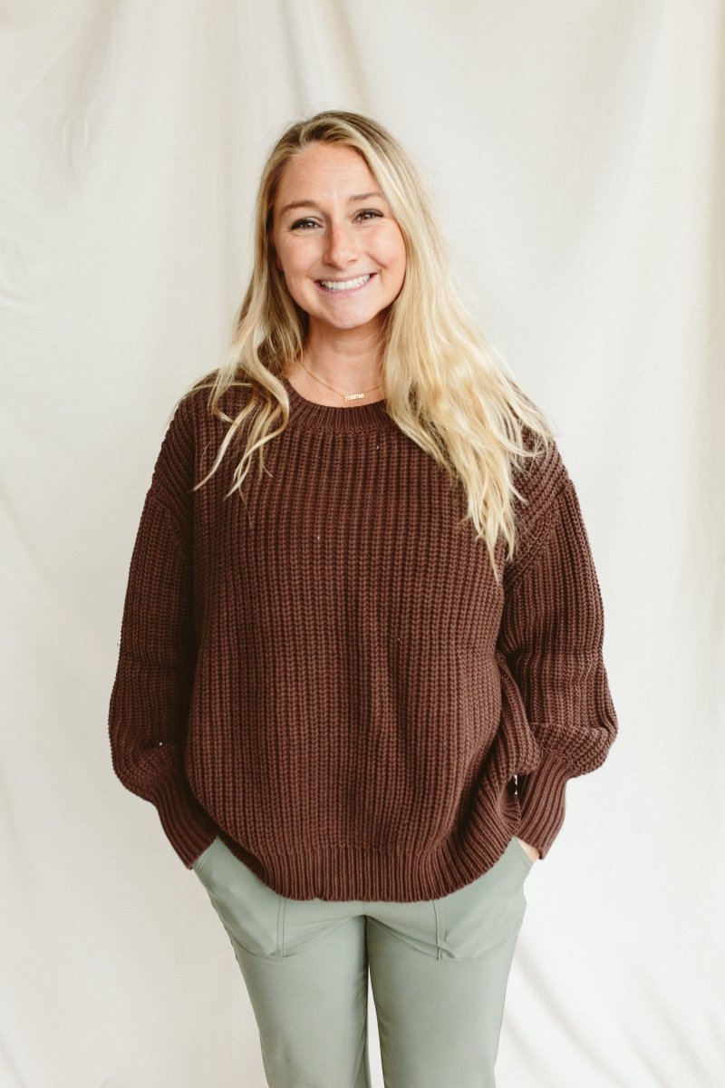 WOMENS CHUNKY KNIT SWEATER | HIDE - goumikids